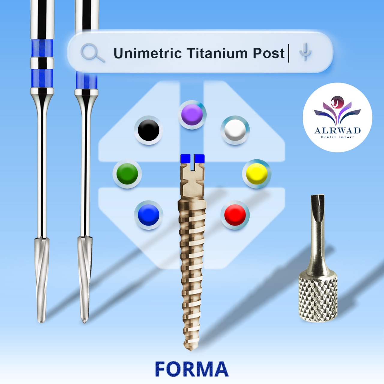 Unimetric Post | DentaCarts | Dental Cart