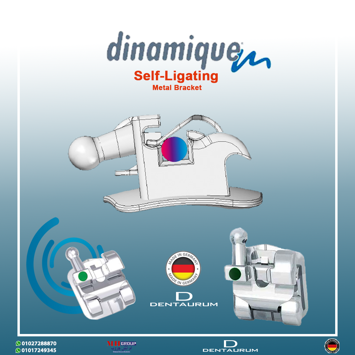 Dentaurum Dinamique Self-Ligating Metal Bracket | DentaCarts | Dental Cart