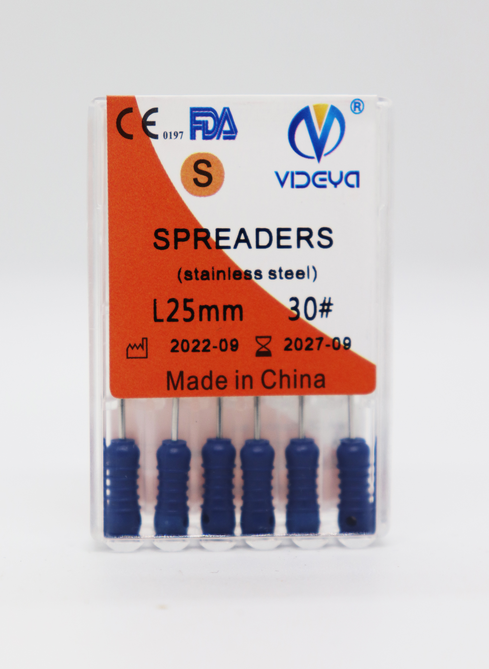 Videya FINGER SPREADERS size 30 /L25 mm | DentaCarts | Dental Cart