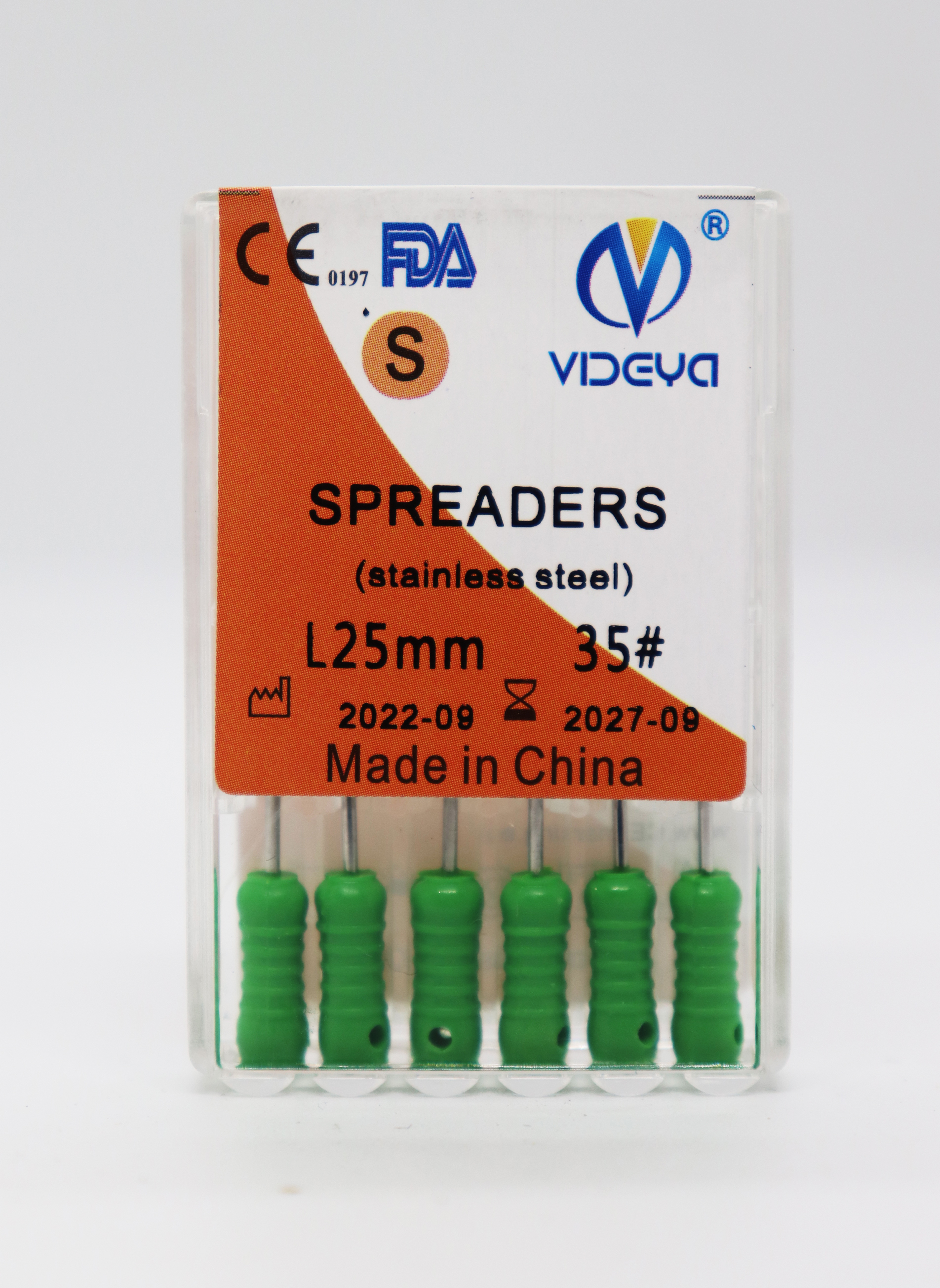 Videya FINGER SPREADERS size 35 /L25 mm | DentaCarts | Dental Cart