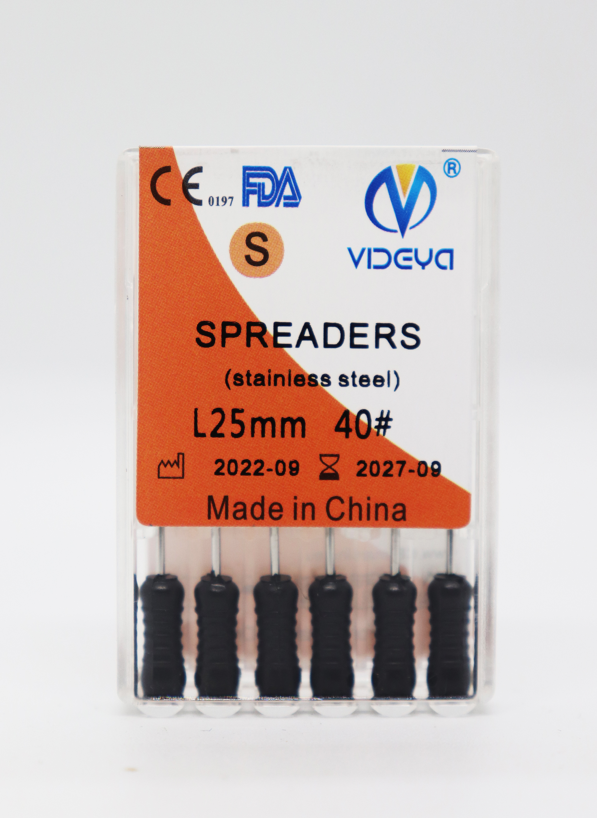 Videya FINGER SPREADERS size 40 /L25 mm | DentaCarts | Dental Cart