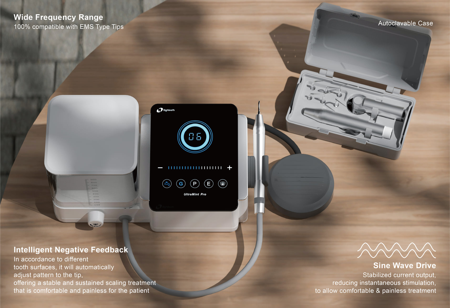 Eighteeth UltraMint Pro Ultrasonic scaler | DentaCarts | Dental Cart