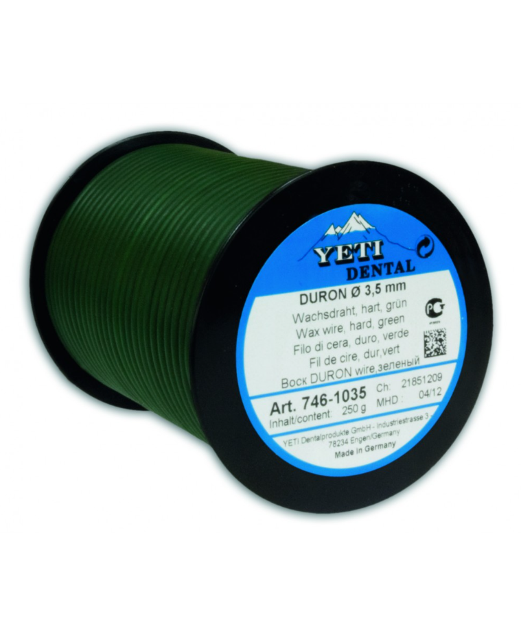 Yeti Duron Round Wax Wire 250gr | DentaCarts | Dental Cart
