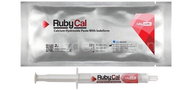 incidental RubyCal Pex Calcium Hydroxide With Iodoform (2g) | DentaCarts | Dental Cart