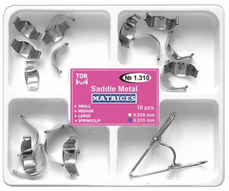 TOR VM SADDLE METAL MATRICES KIT - SADDLE METAL | DentaCarts | Dental Cart