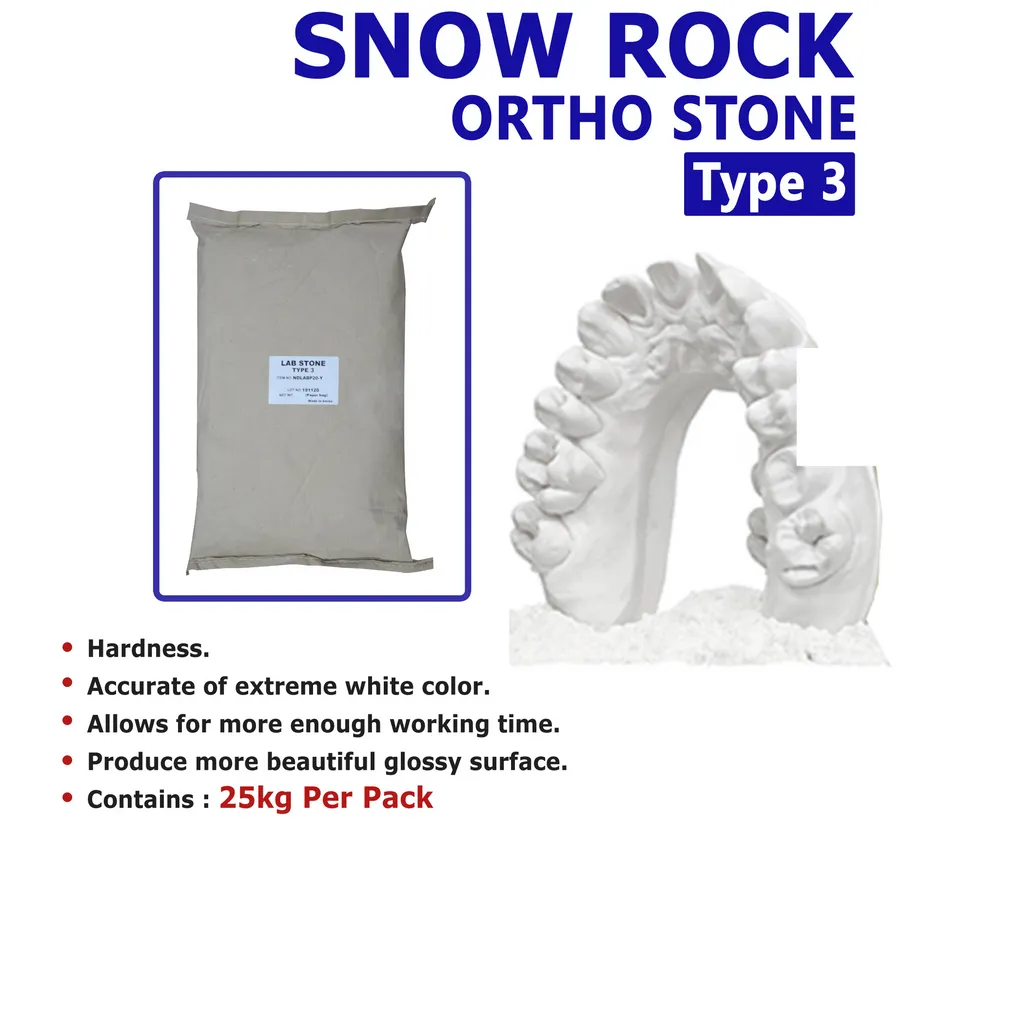 Snow Rock Die Stone Type 3 | DentaCarts | Dental Cart