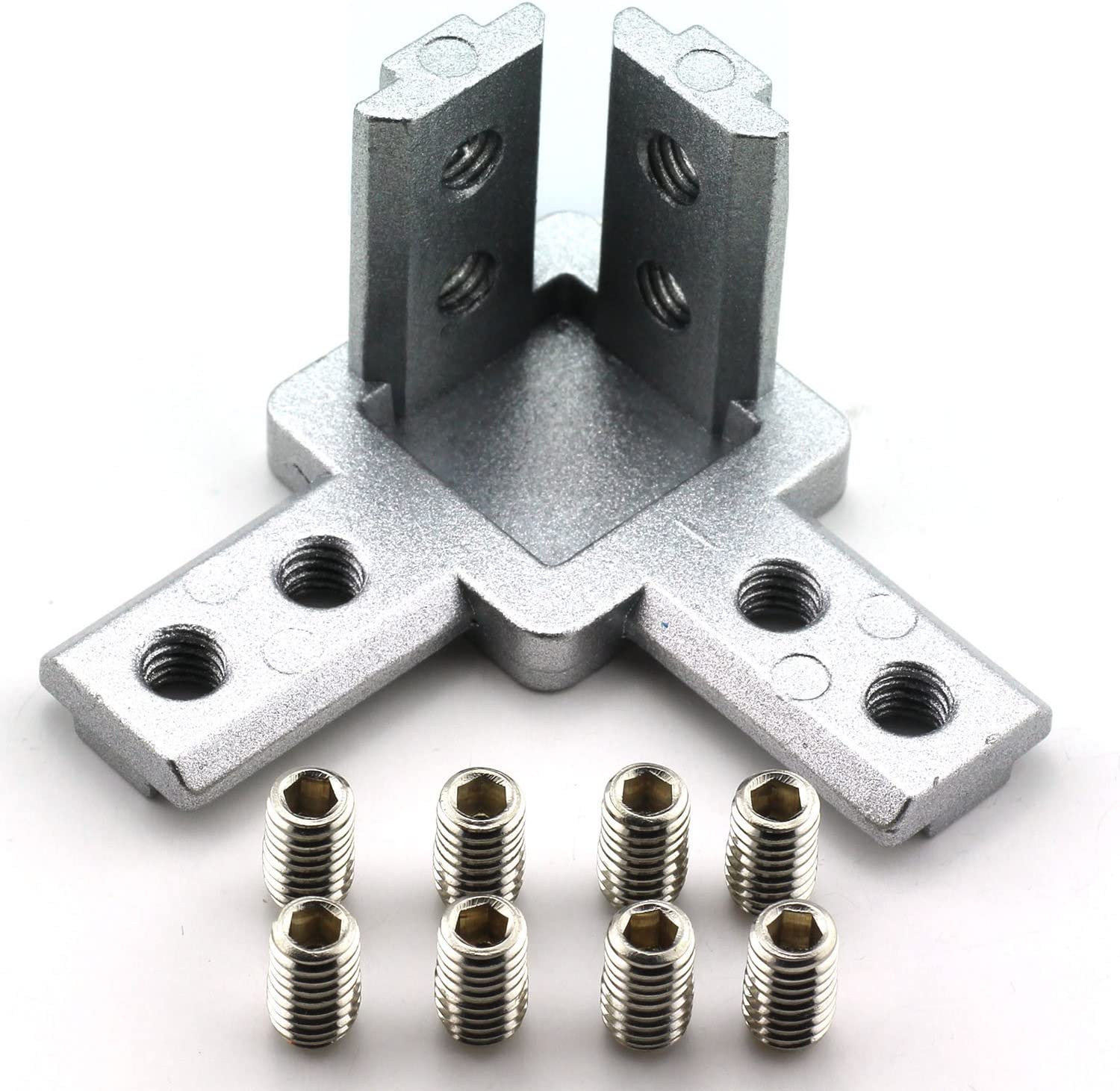 3-Way End Corner Bracket Connector | DentaCarts | Dental Cart