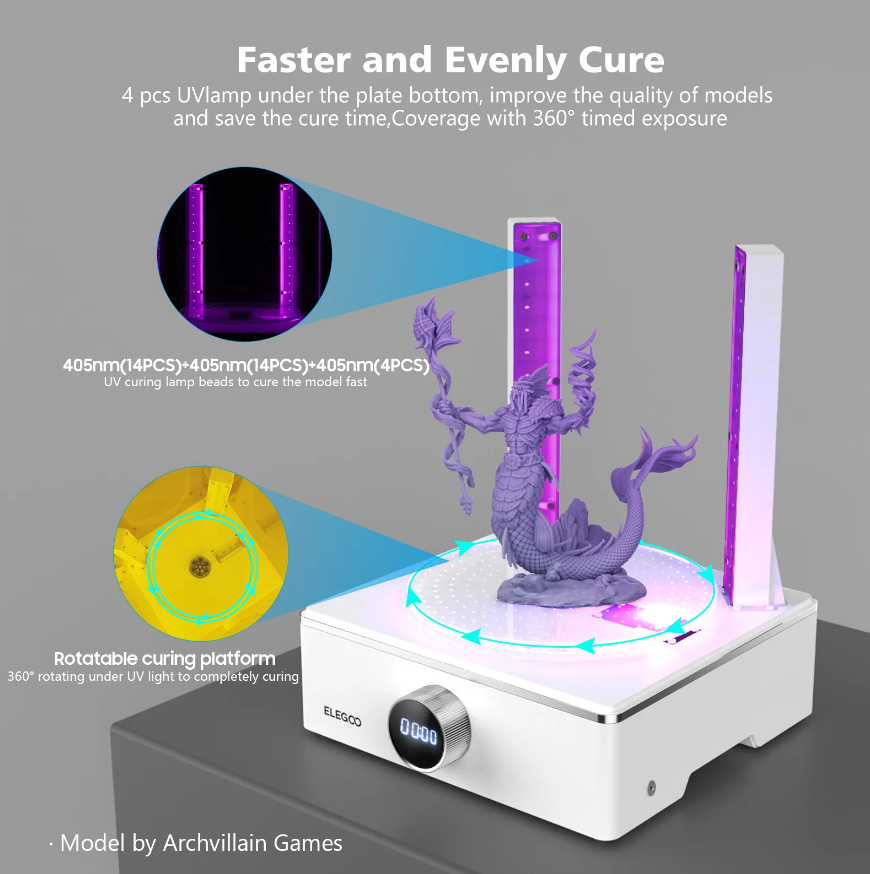 ELEGOO Mercury XS Bundle Washing and Curing Station | DentaCarts | Dental Cart
