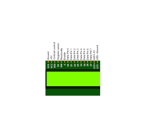LCD Display 16x2 (Green Backlight) | DentaCarts | Dental Cart