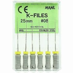Mani K-FILES 25MM #08 | DentaCarts | Dental Cart