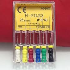 Mani H-FILES 25MM #15-40 | DentaCarts | Dental Cart