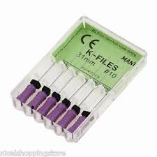 Mani K-FILES 31MM #10 | DentaCarts | Dental Cart
