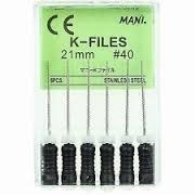Mani K-FILES 21MM #40 | DentaCarts | Dental Cart
