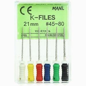 Mani K-FILES 21MM #45-80 | DentaCarts | Dental Cart