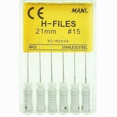 Mani H-FILES 21MM #15 | DentaCarts | Dental Cart