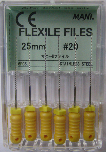 Mani FLEXILE FILES 25MM #20 | DentaCarts | Dental Cart