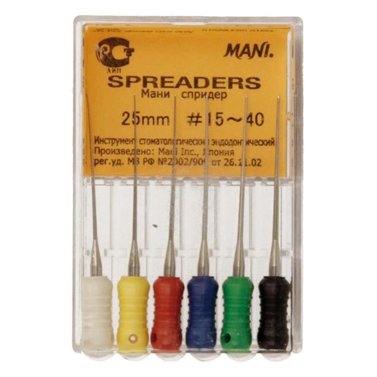 Mani FINGER SPREADERS 25MM #15-40 | DentaCarts | Dental Cart