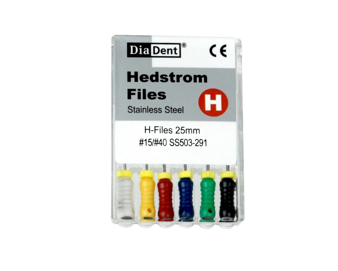 DiaDent Stainless Steel H Files (6 files) | DentaCarts | Dental Cart