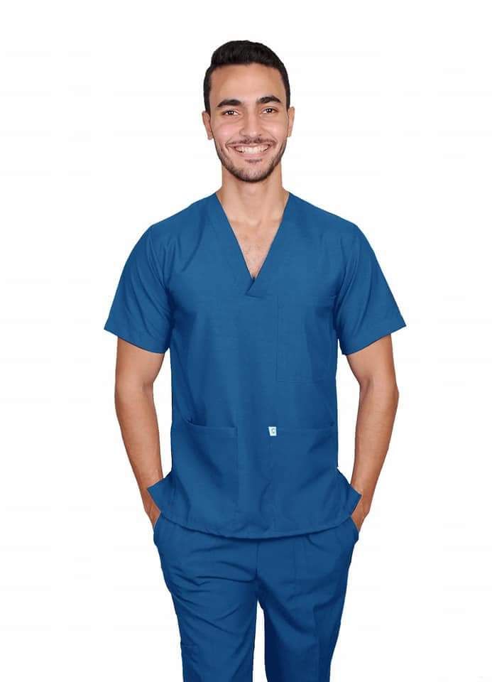 Male Scrub Dark Petroly | DentaCarts | Dental Cart