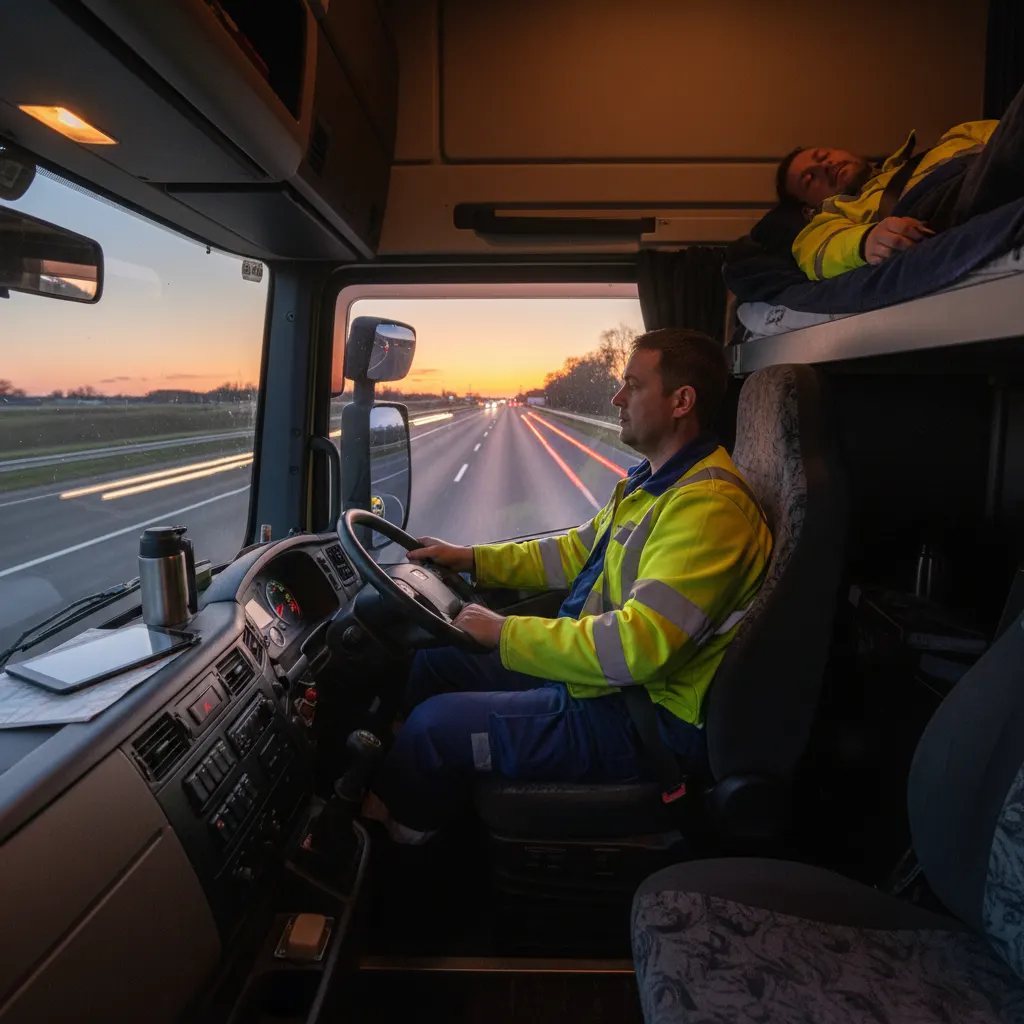 Multi-manning rules: the second driver's clock, and why the first hour is the trap