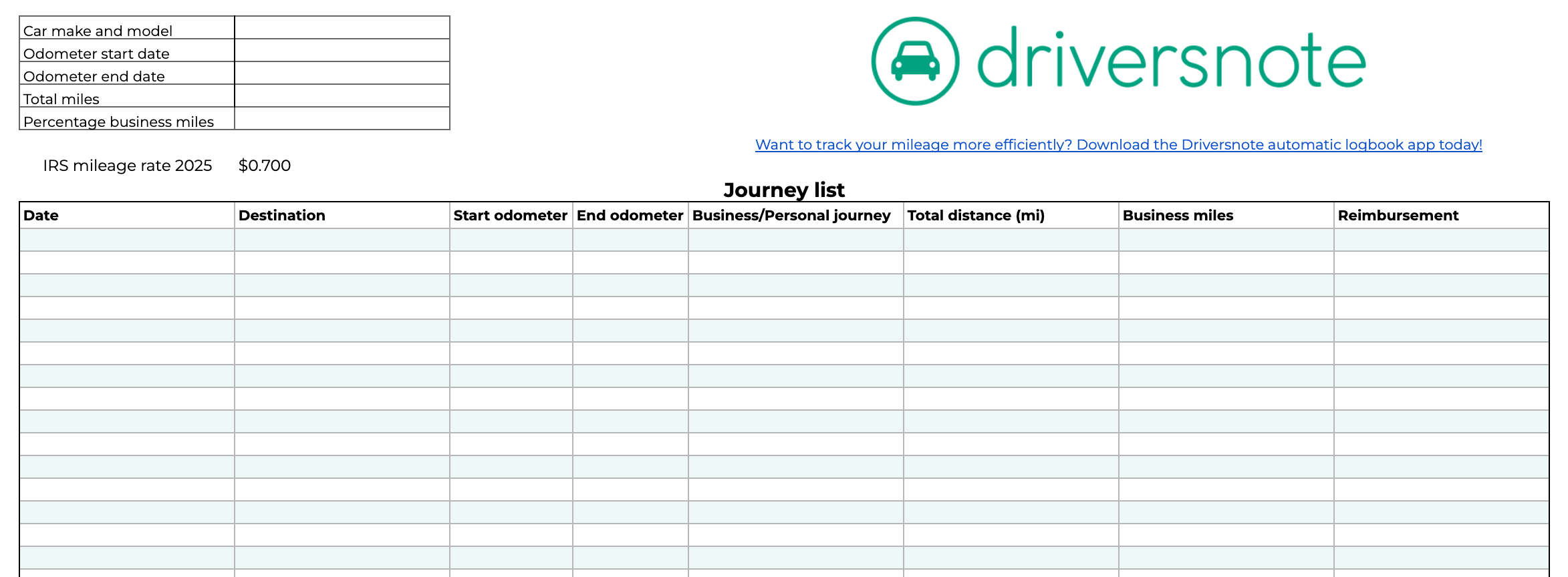 mileage-log-template-free-excel-pdf-versions-irs-compliant