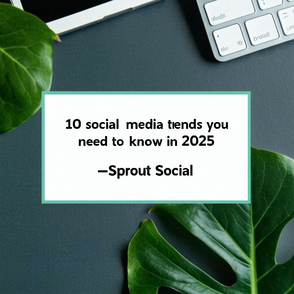 10 social media trends you need to know in 2025 | Sprout Social