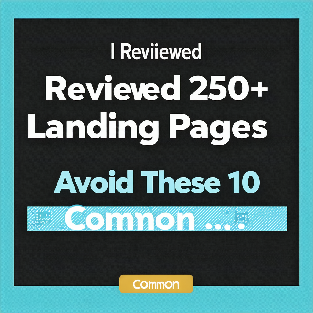 I Reviewed 250+ SaaS Landing Pages— Avoid These 10 Common ...