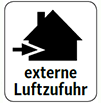 Externe Luftzufuhr