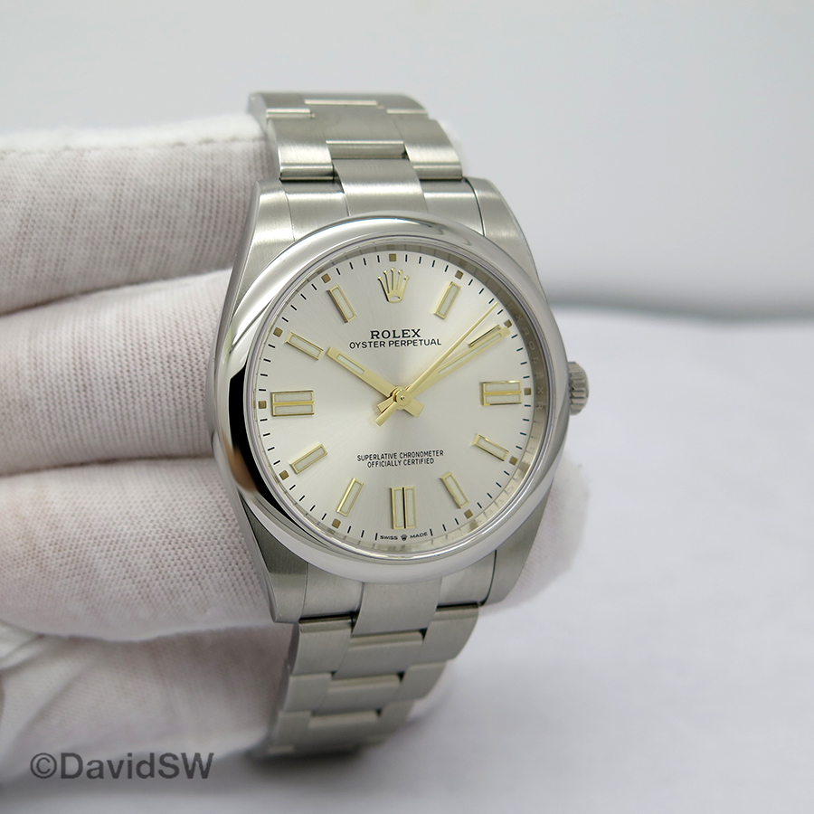 oyster perpetual silver dial