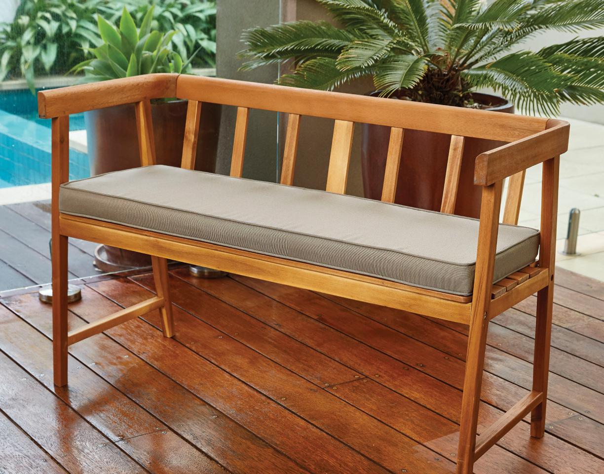 outdoor bench cushions