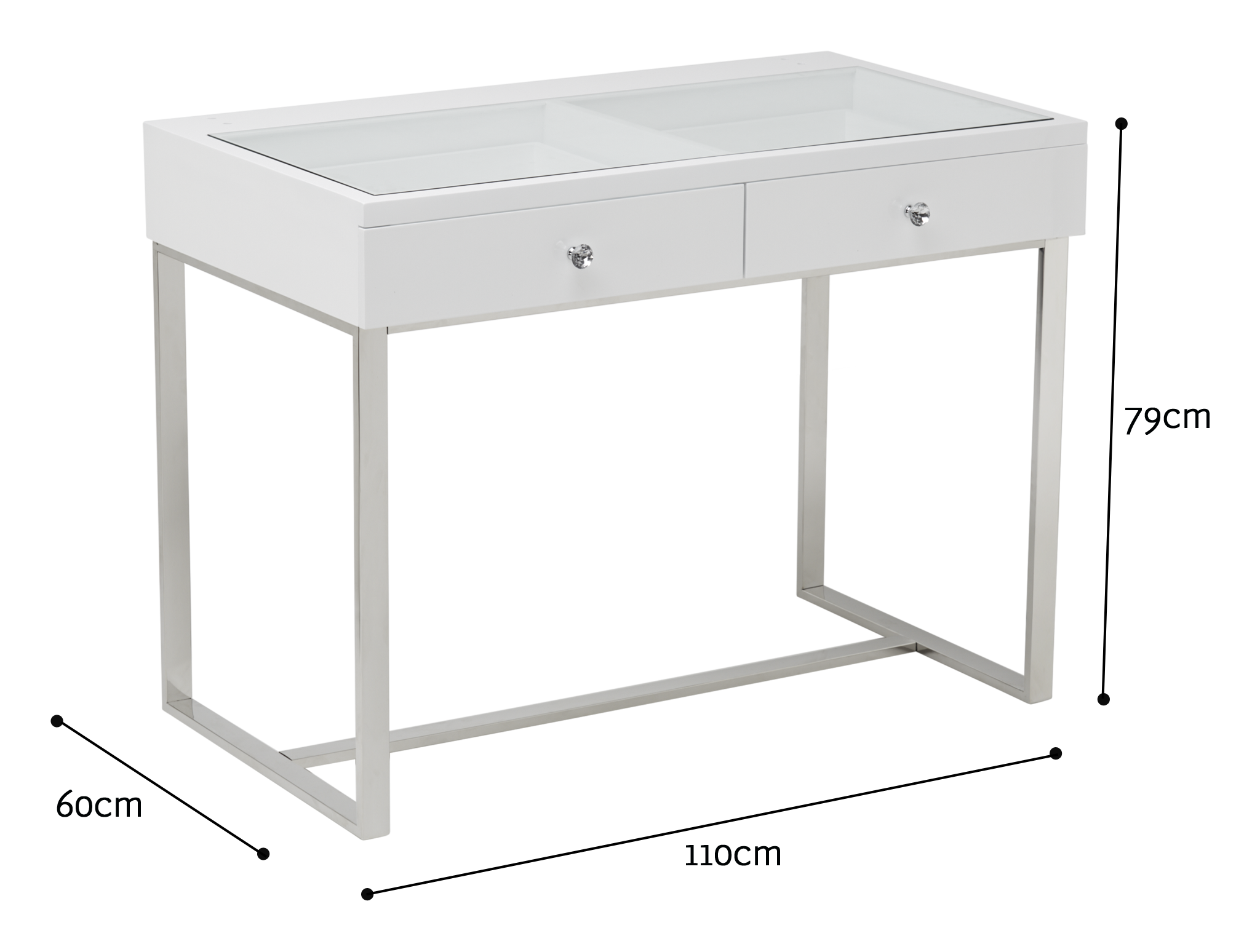 Iconic Vanity Table White Etoile Collective