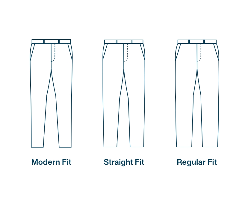 Men's Pant Fit Guide - Modern, Straight & Regular Fit - GAZMAN