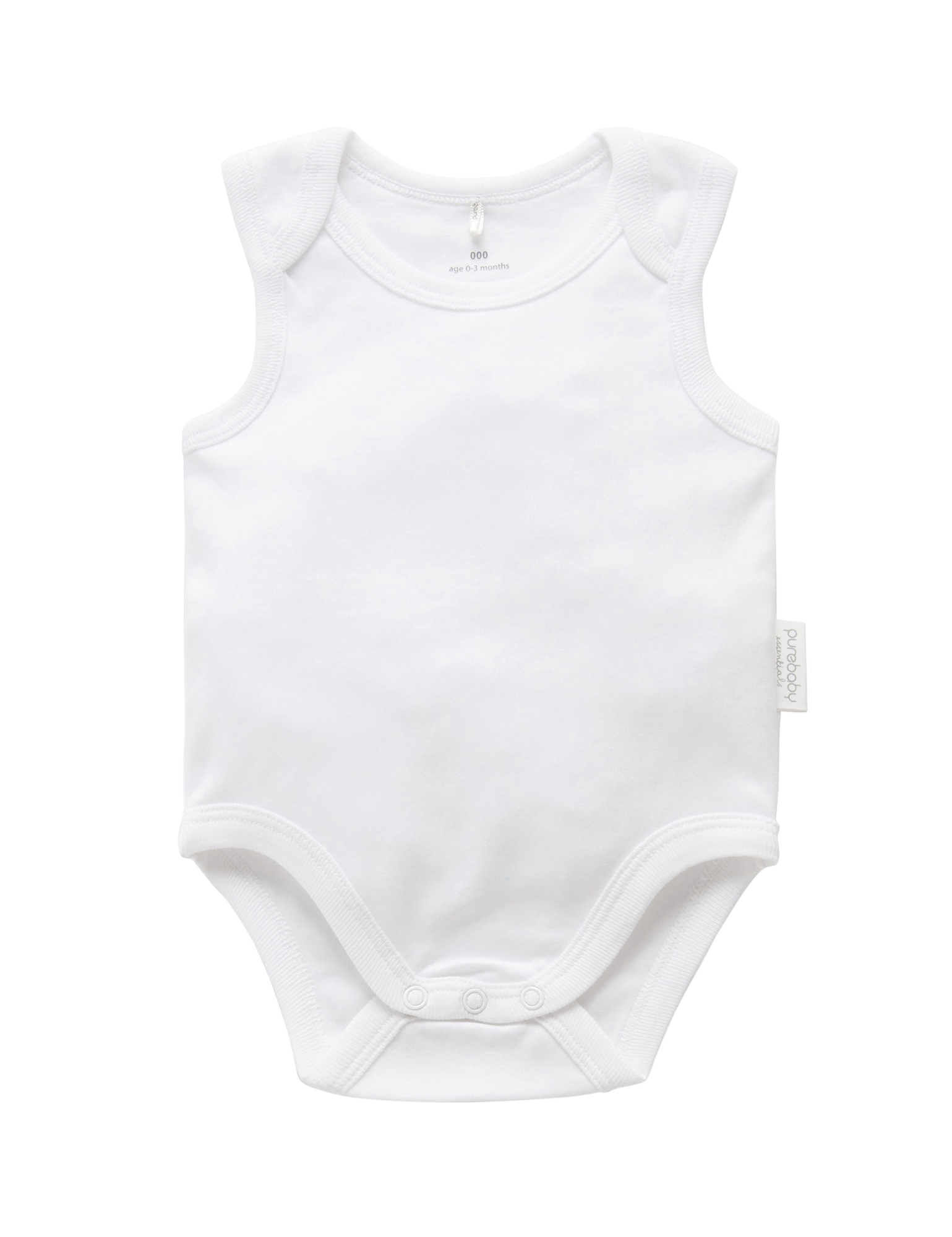 Pale Grey Leaf Singlet Bodysuit – Baby Bodysuits & Onesies | Purebaby