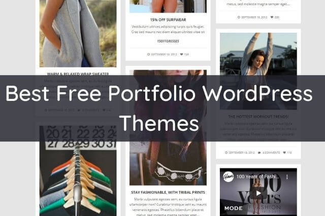 Best Free Portfolio WordPress Themes