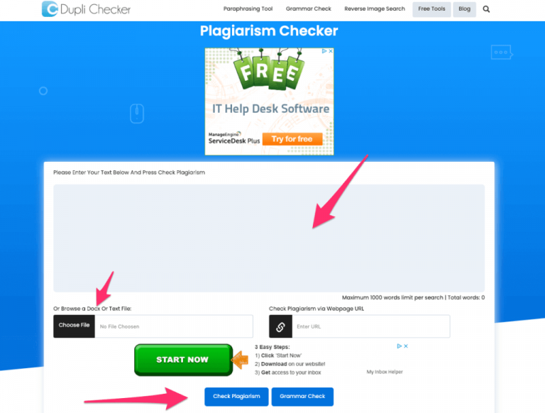 free grammar spelling and plagiarism checker