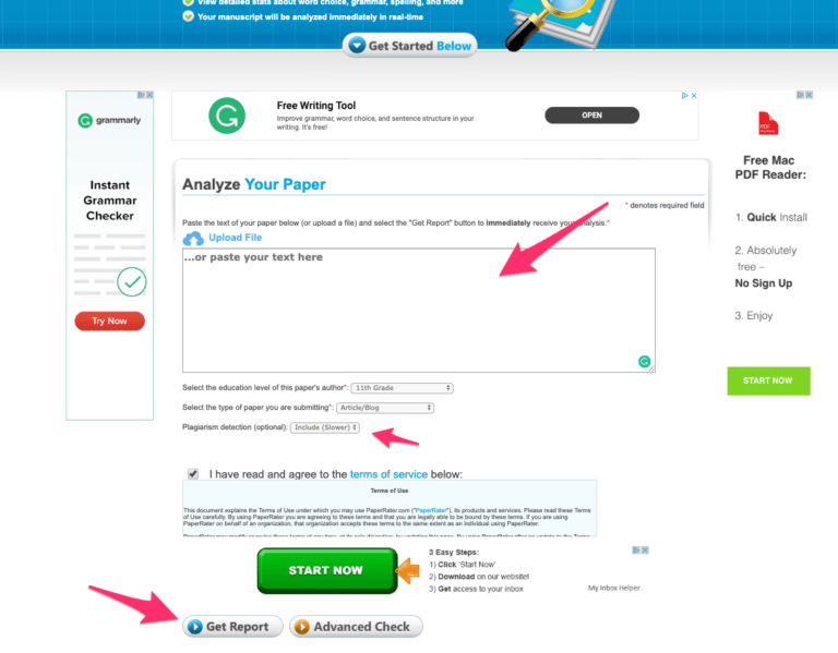 plagiarism checker free online paper rater