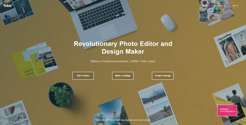 Fotor (Free or Pro Plan)