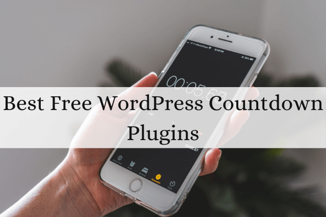 Free WordPress Countdown Plugins