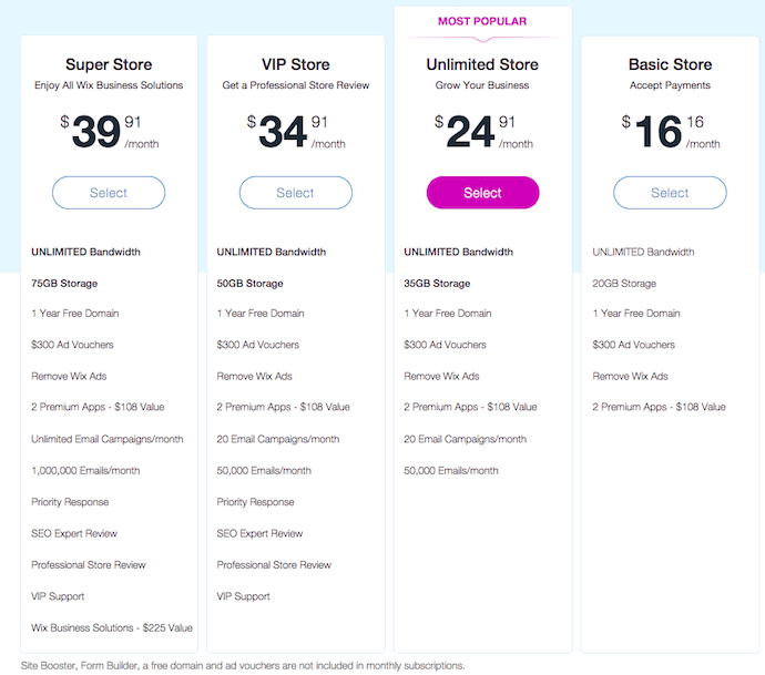 wix-plans-pricing