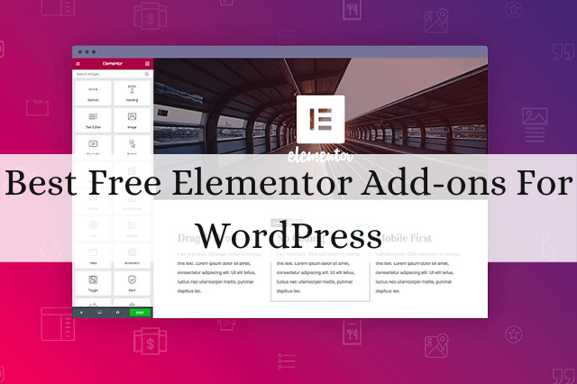 Best Free Elementor Add-ons For WordPress