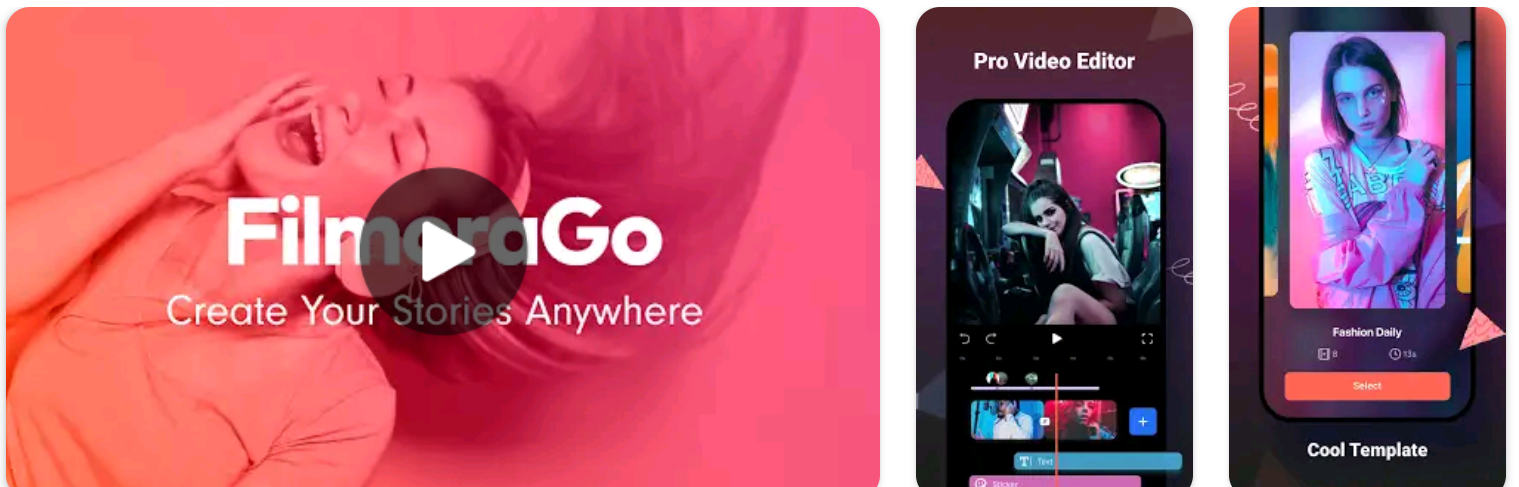 Filmora Go Best Free Video Editing Apps for Android 