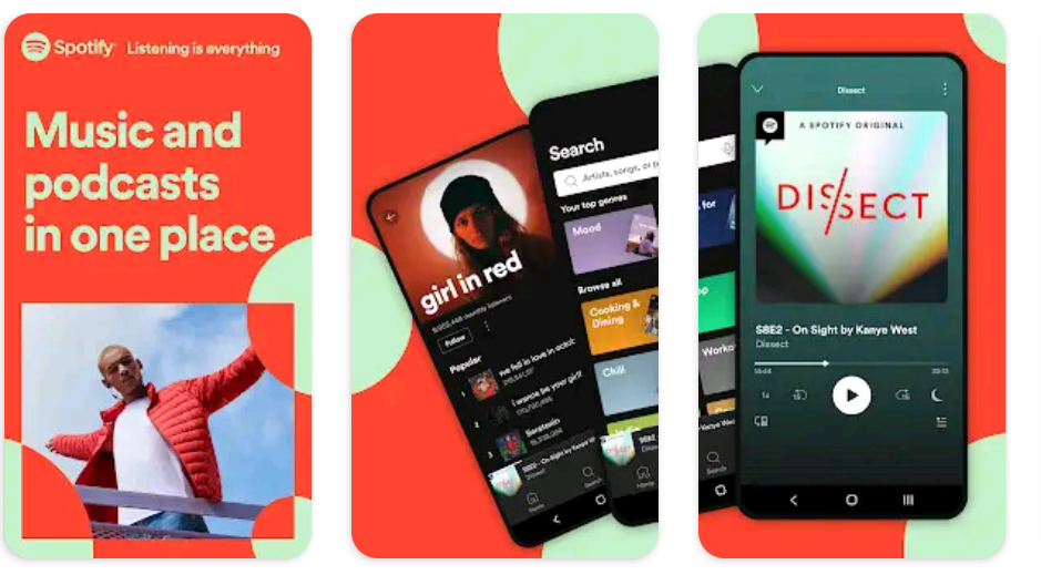 Spotify Best Free Music Streaming Apps for Android