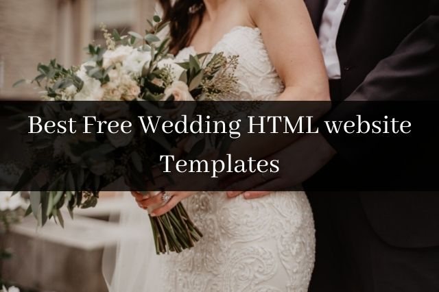 Best Free Wedding HTML website Templates