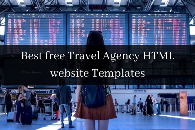 Best free Travel Agency HTML website Templates