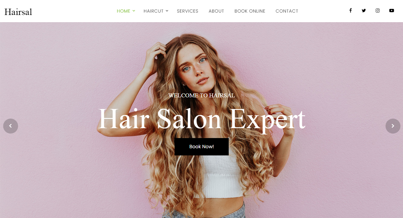 Best free HTML templates for Hair salon websites - Digital Template Market