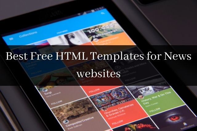 Best Free HTML Templates for News websites