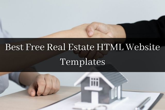 Best Free Real Estate HTML Website Templates