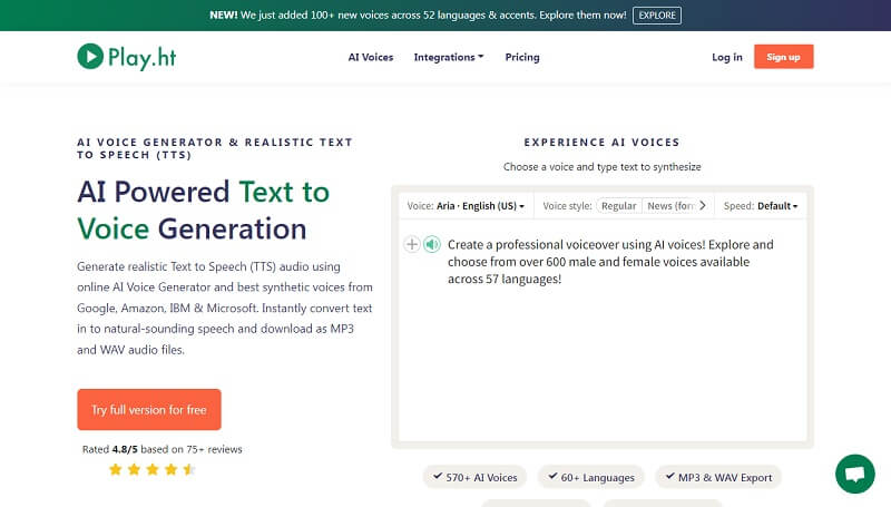 AI Text To Speech Voice Generators