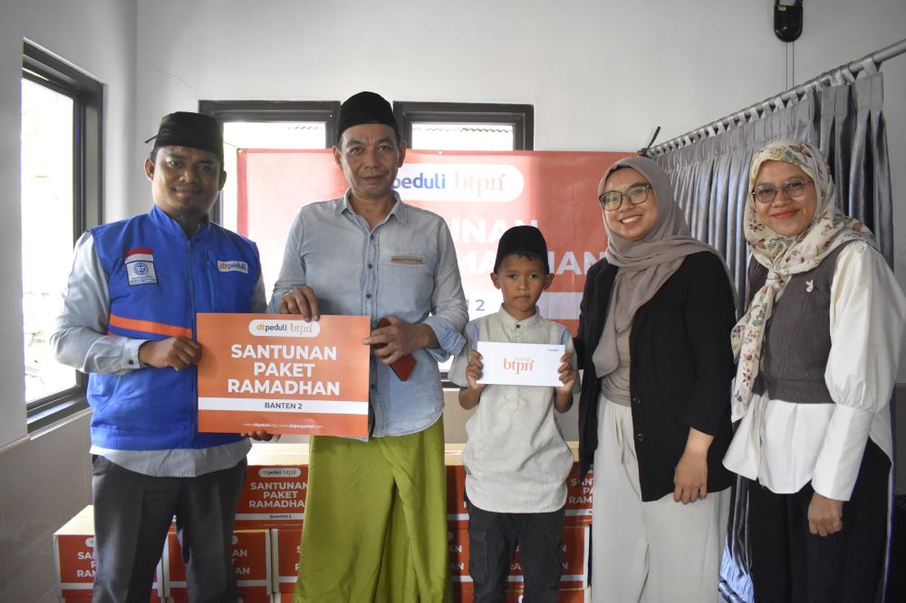 Sinergi Kebaikan, BTPN Syariah dan DT Peduli Banten Salurkan Paket Sembako