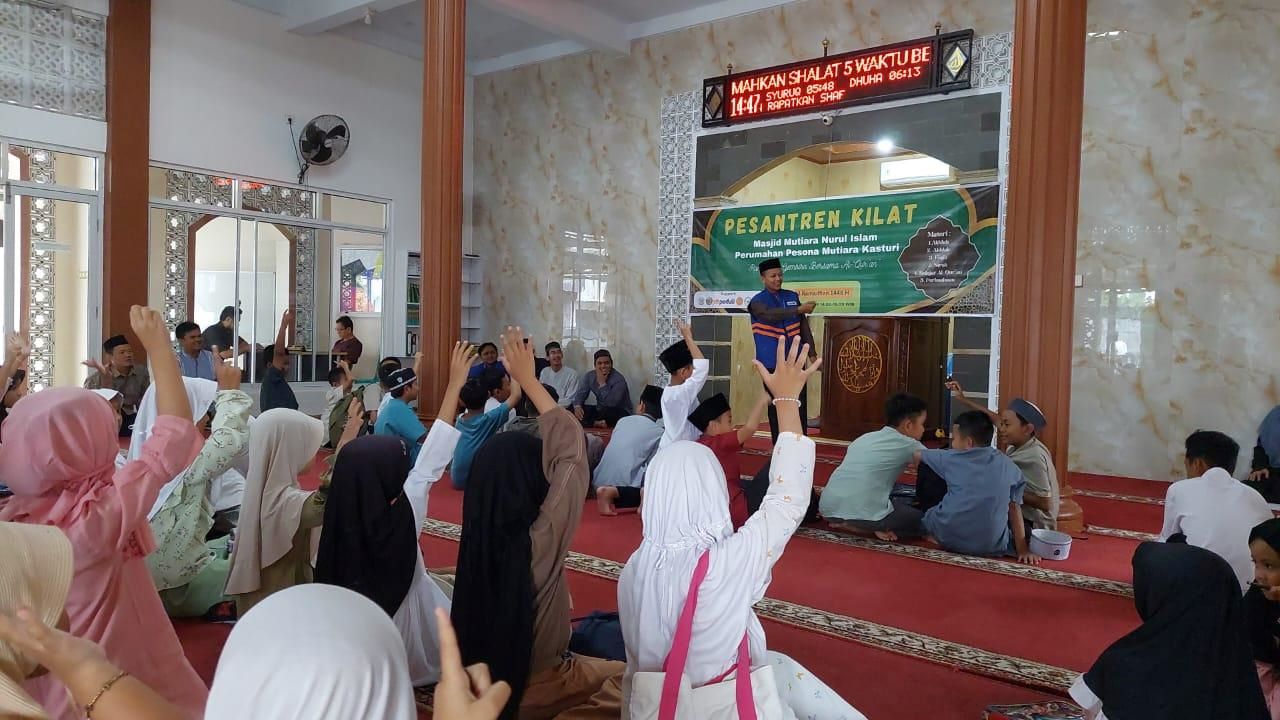 Ramadhan Pertama di Kantor Baru, DT Peduli Kuningan dan DKM MNI Gelar Sanlat Qur'ani